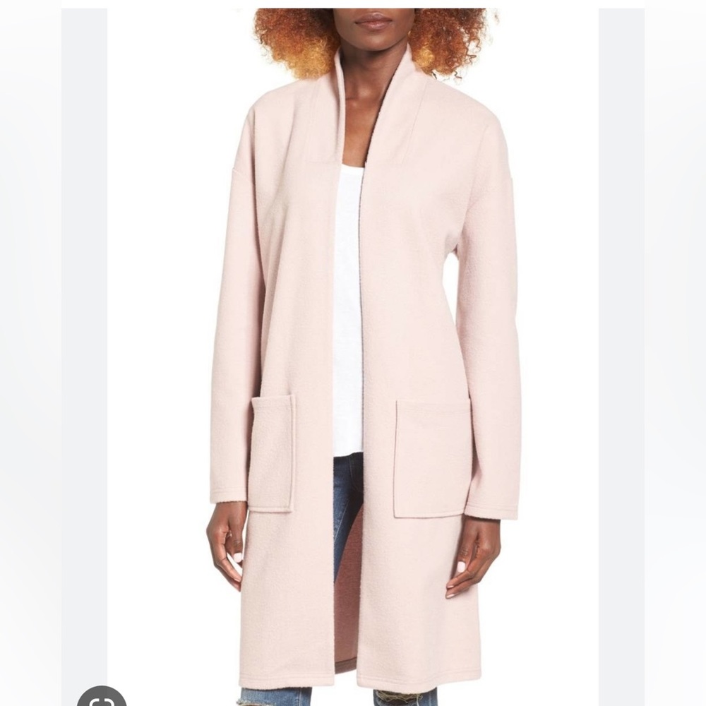 Nordstrom Leith Midi Coat in Pink Adobe